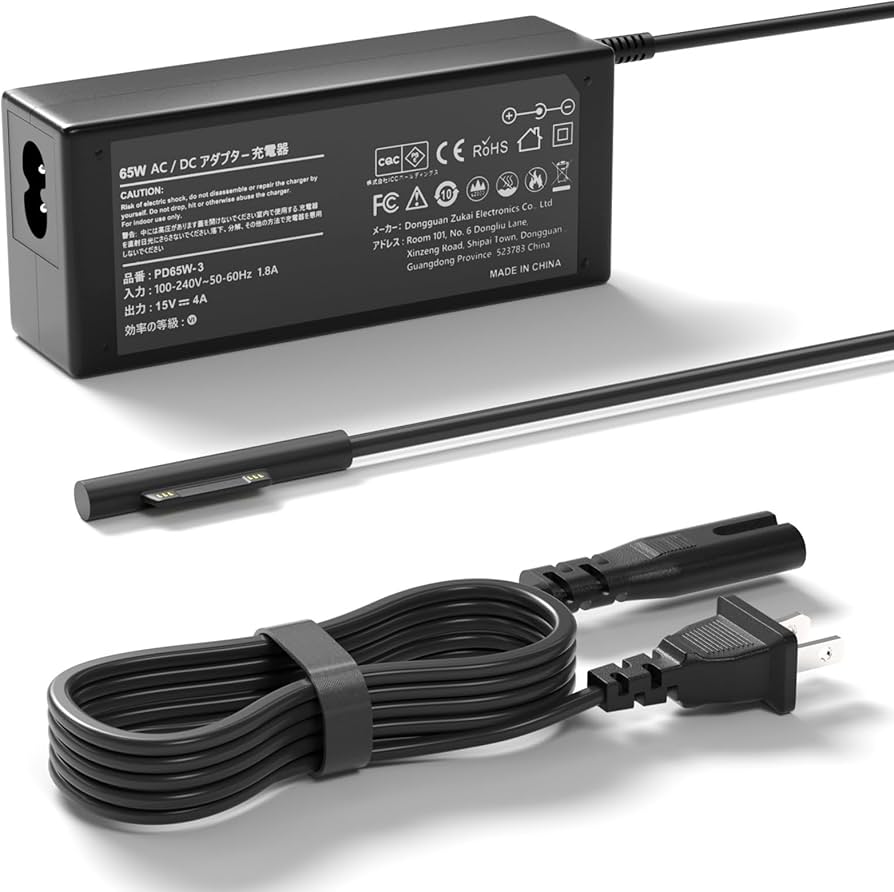 Amazon.co.jp: 65W 充電器 サーフェスSurfaceの互換性あり、パソコン