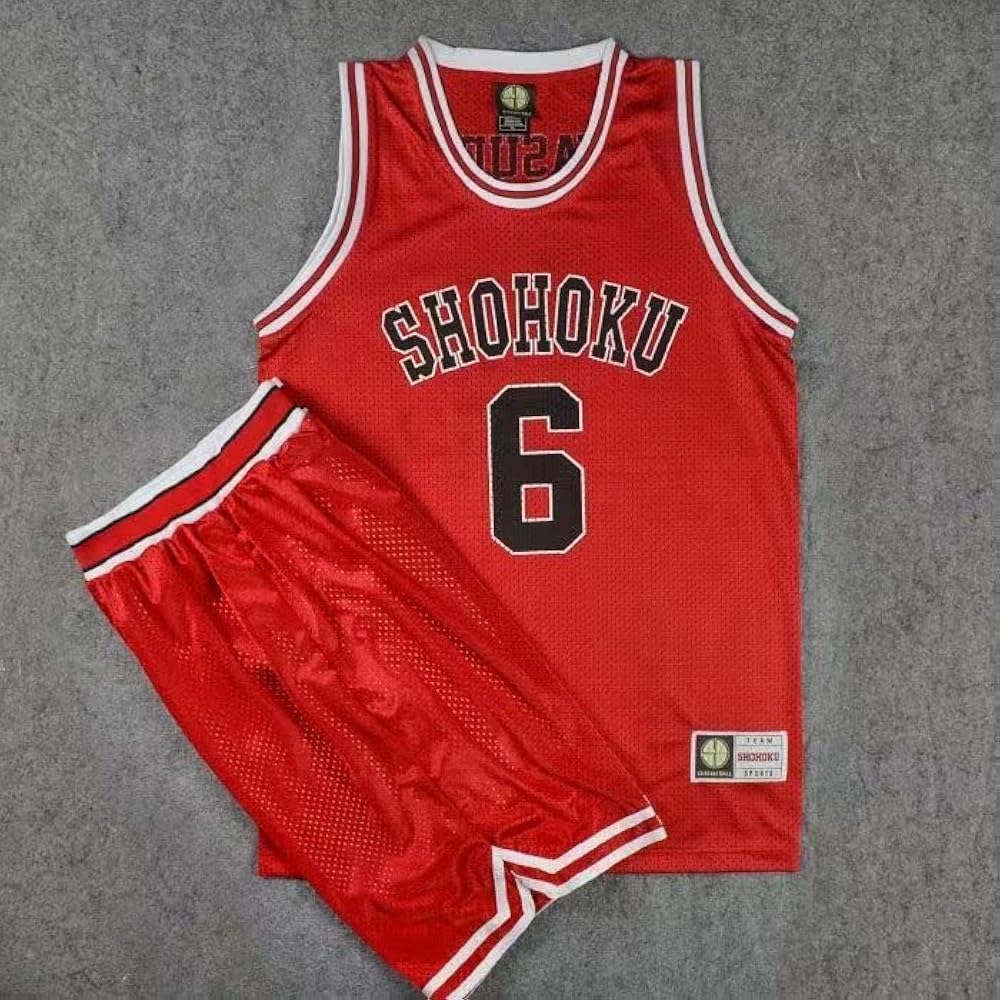 Amazon.co.jp: [TARGAL] スラムダンク ユニフォーム赤色 背番号10湘北