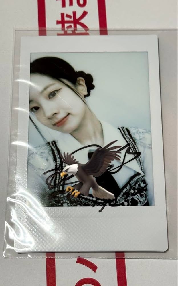 TWICE サナ ポラロイド サイン チェキ ONCE JAPAN 直筆 公式 TWICE