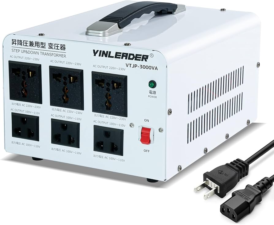 Amazon.co.jp: Yinleader アップトランス ダウントランス 3000W 海外