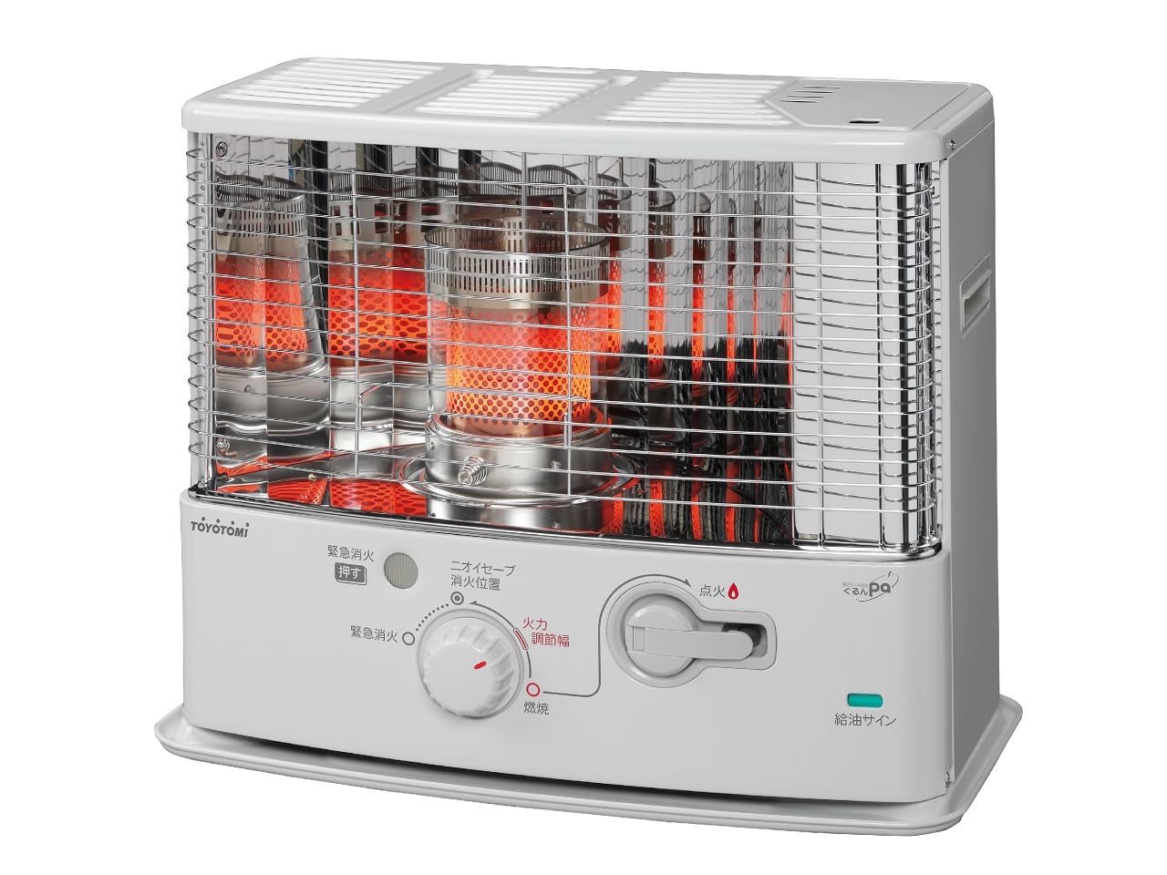 Amazon | トヨトミ 石油ストーブ 電池レス ぐるんPa (木造8畳まで