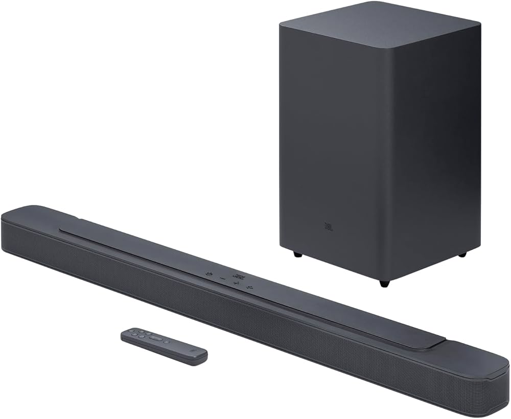 JBL BAR 2.1 Deep Bass MK2, Soundbar a 2.1 Canali per TV e