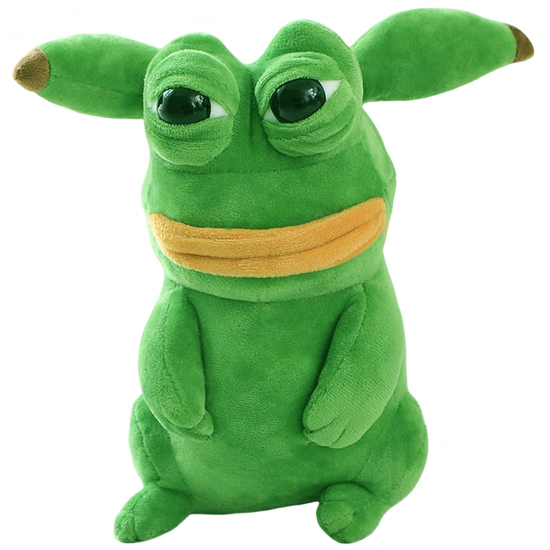 Amazon.co.jp: ELAINREN Silly Green Frog ぬいぐるみ おもちゃ