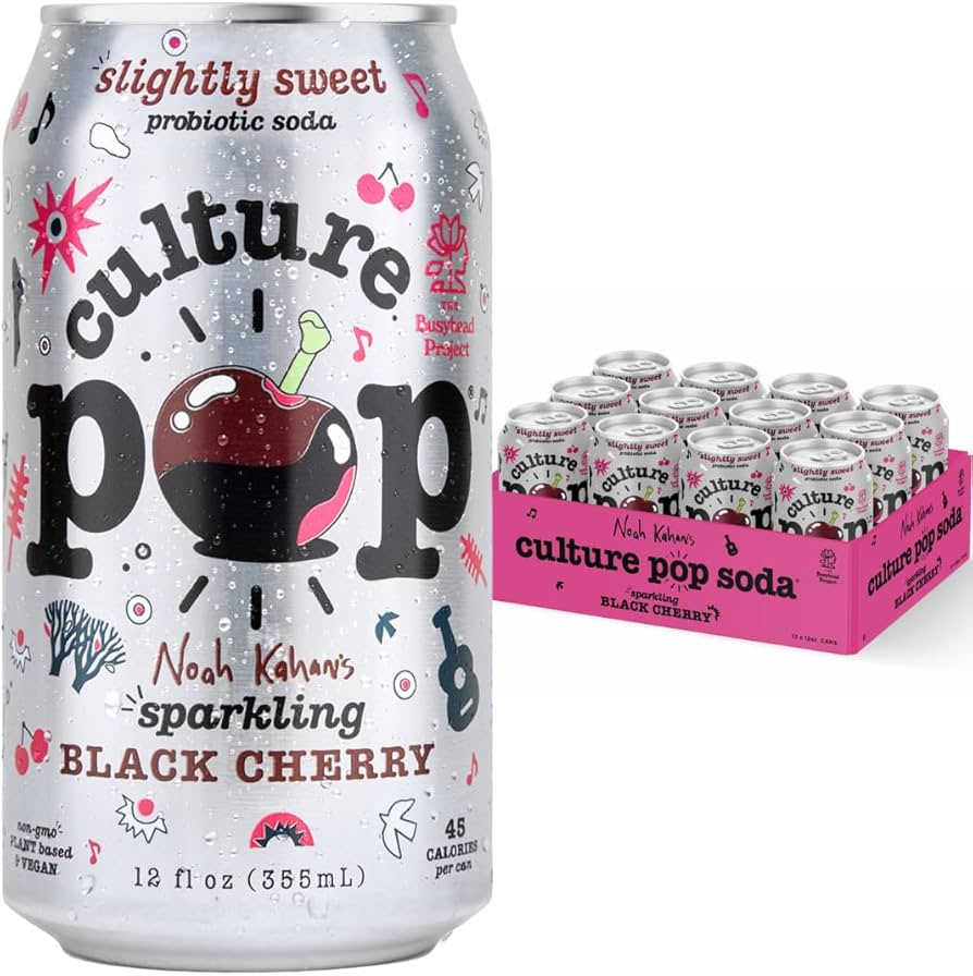 Amazon.com : Culture Pop Soda, Noah Kahan's Sparkling Black Cherry