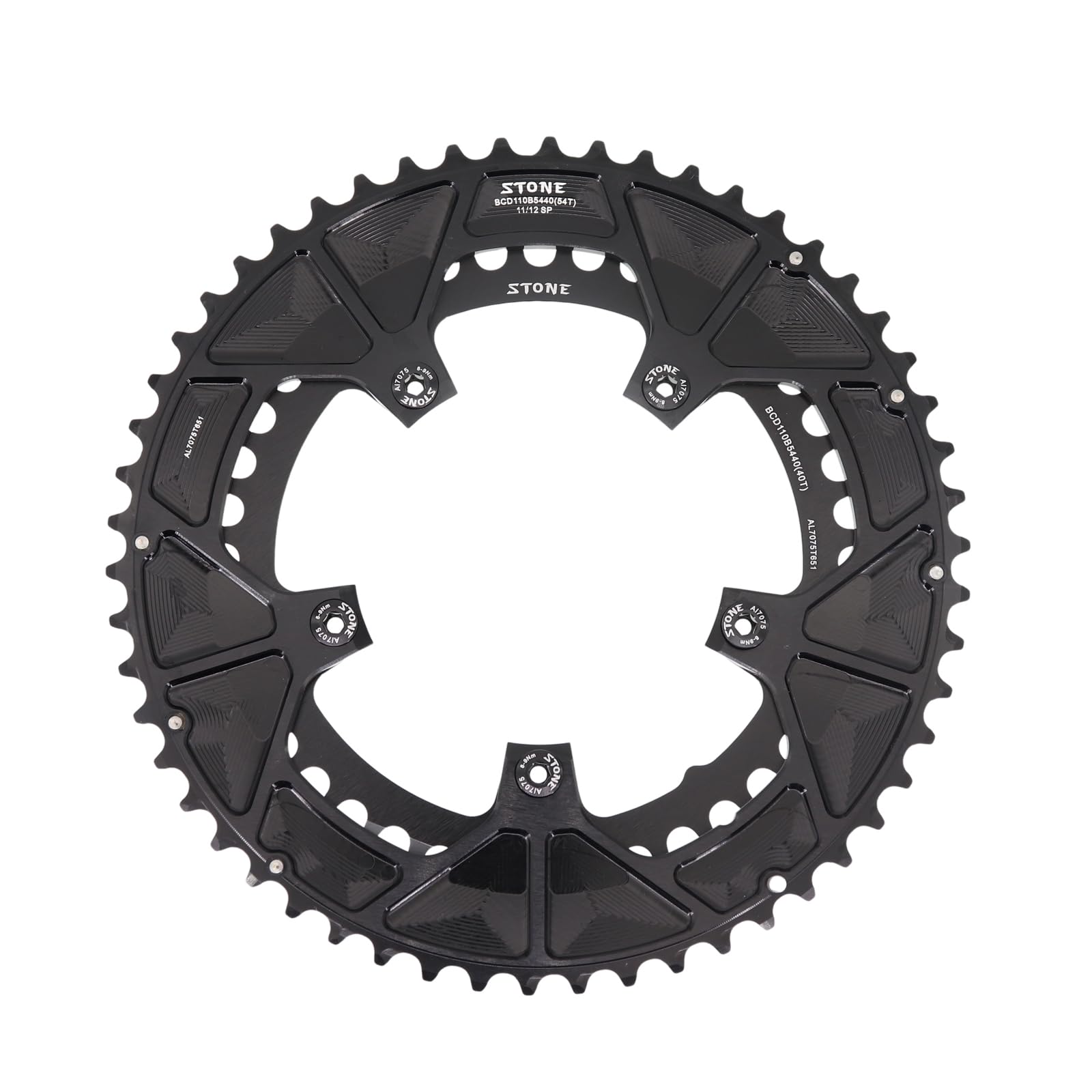 Amazon | STONE 110bcd ラウンドダブルチェーンリングシマノ 12