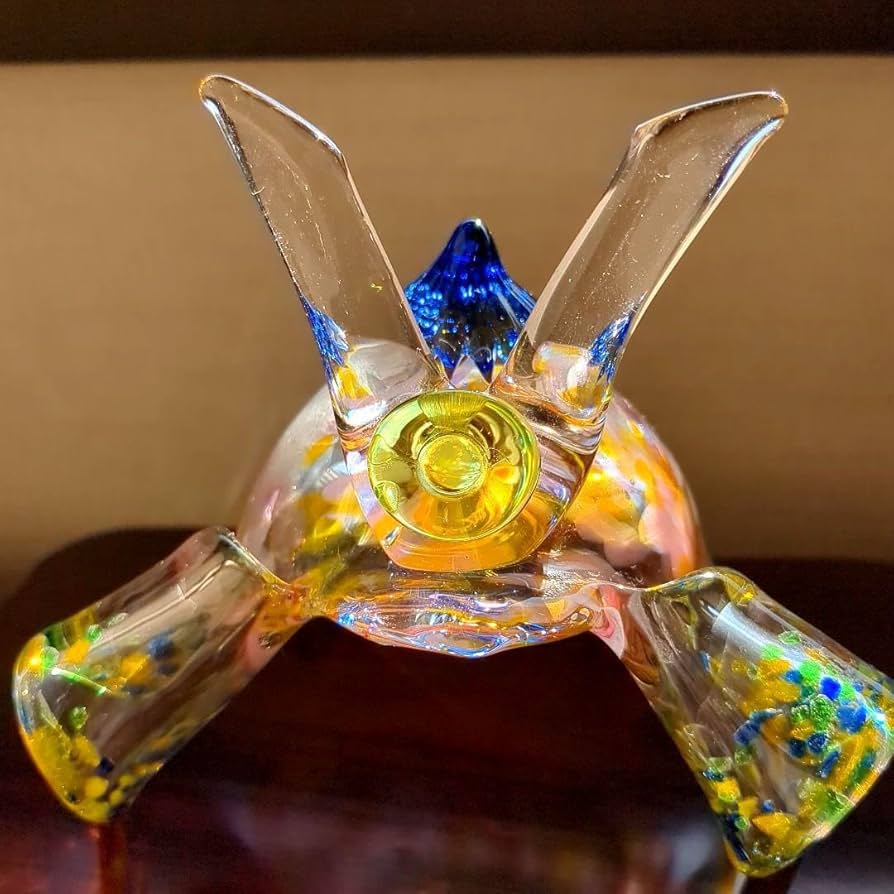 Amazon | 兜飾り 五月飾り 端午の節句 ガラス細工 マルティグラス | 兜