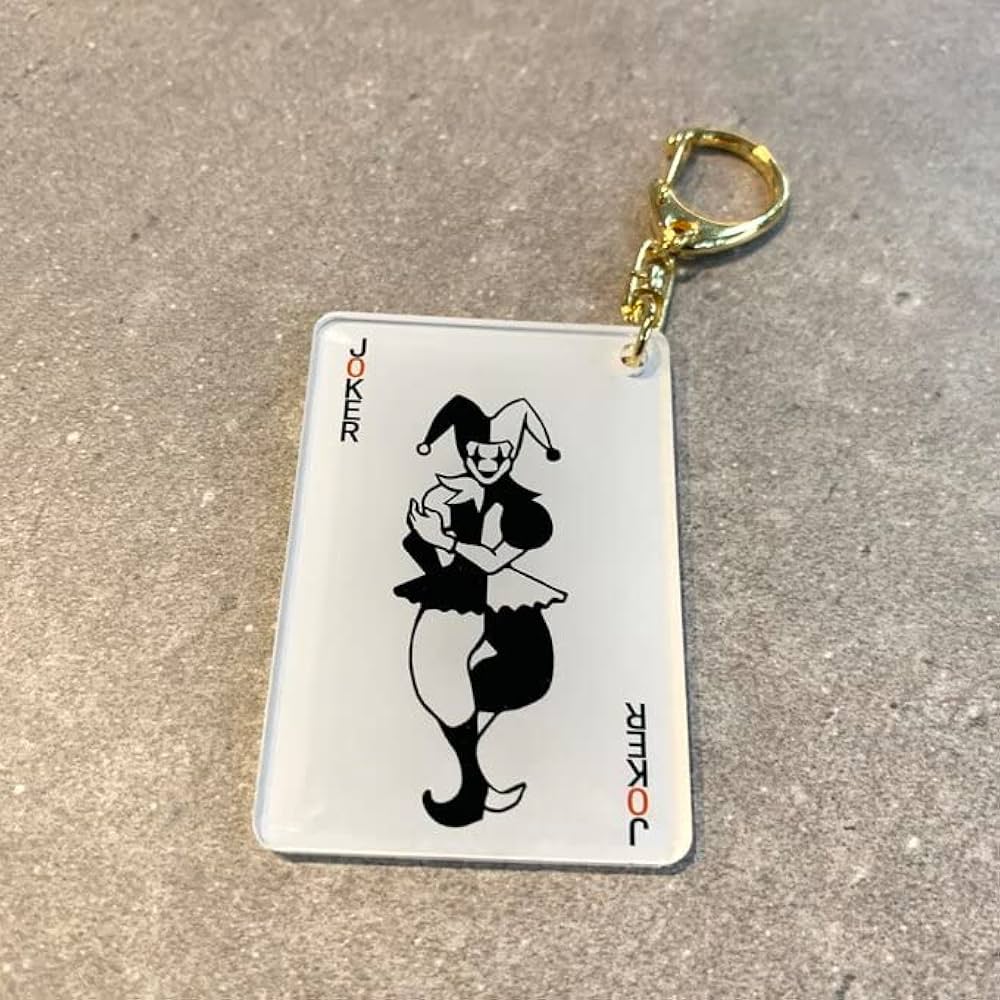 Amazon.co.jp: JOKER トランプ風キーホルダー トランプデザイン