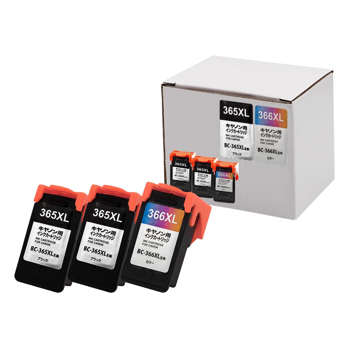 Amazon.co.jp: キヤノン用 BC-365XL 互換 BC-366XL 互換 ブラック×2個+