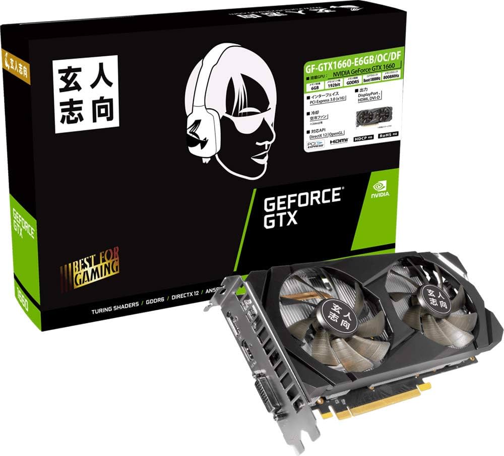 Amazon | 玄人志向 NVIDIA GeForce GTX 1660 搭載 グラフィックボード