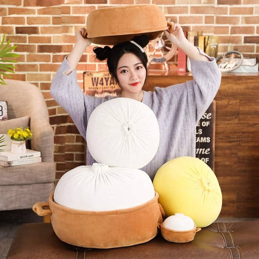 Amazon.co.jp: リアル肉まん ぬいぐるみ 抱き枕 食べ物 おもちゃ