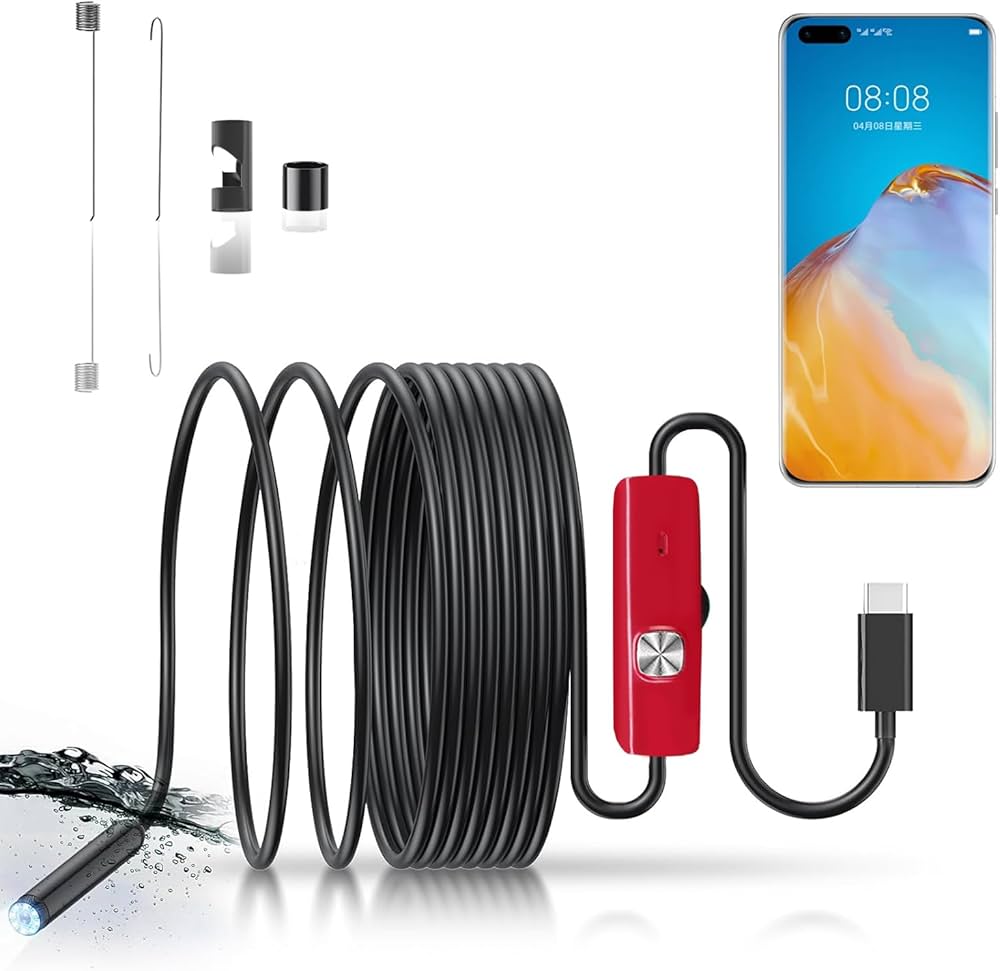 Amazon.co.jp: ファイバースコープ 1920P内視鏡カメラ 8個高輝度LED