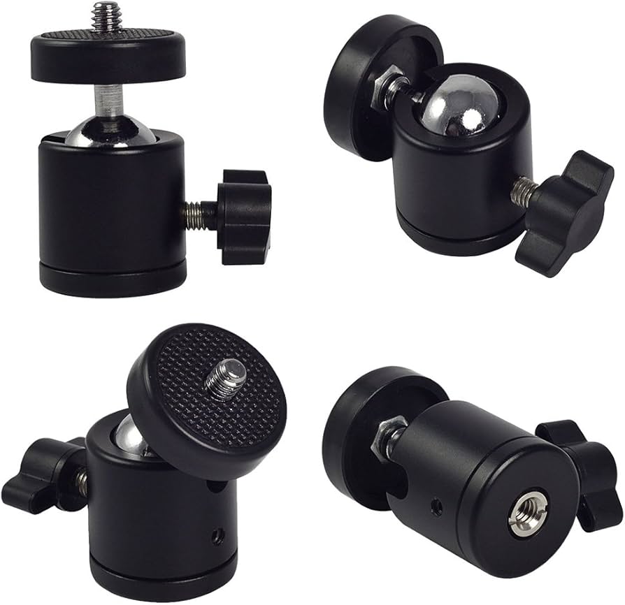 Amazon | ボールヘッド 360度 回転可能 自由雲台 ダボ 1 / 4 ネジ 三脚