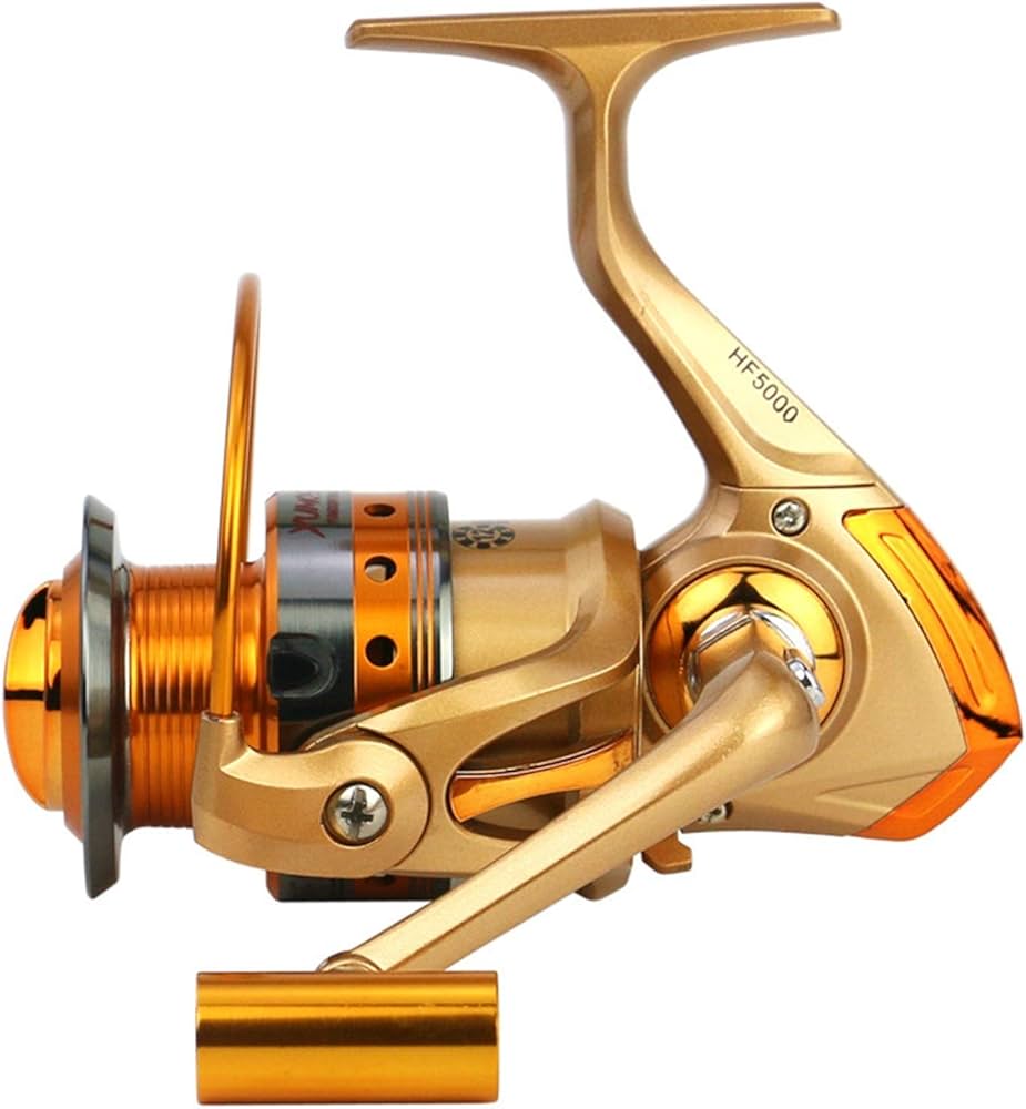 Amazon | スピニングリール 魚釣りリールゴールド9モデル