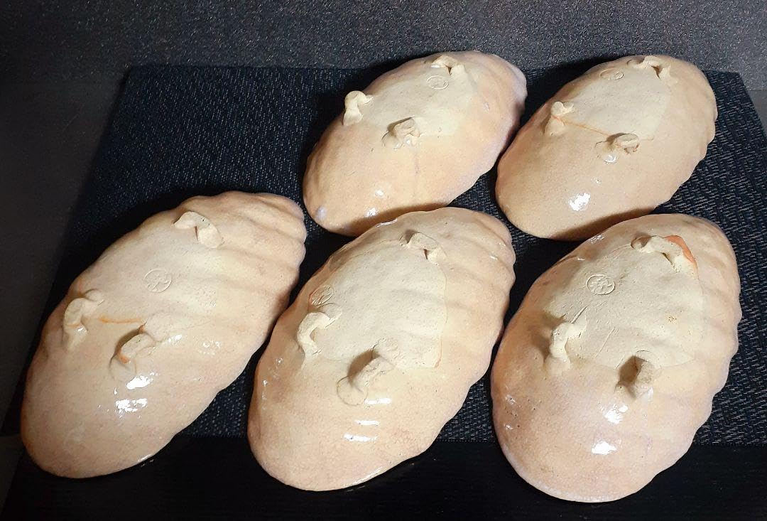 Amazon.co.jp: 萩焼九代三輪休雪三輪雪堂造 木の葉 向付 深皿 茶道具