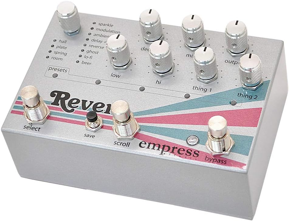 Empress Effects Reverb - 24種類のリバーブアルゴリズムを搭載した多