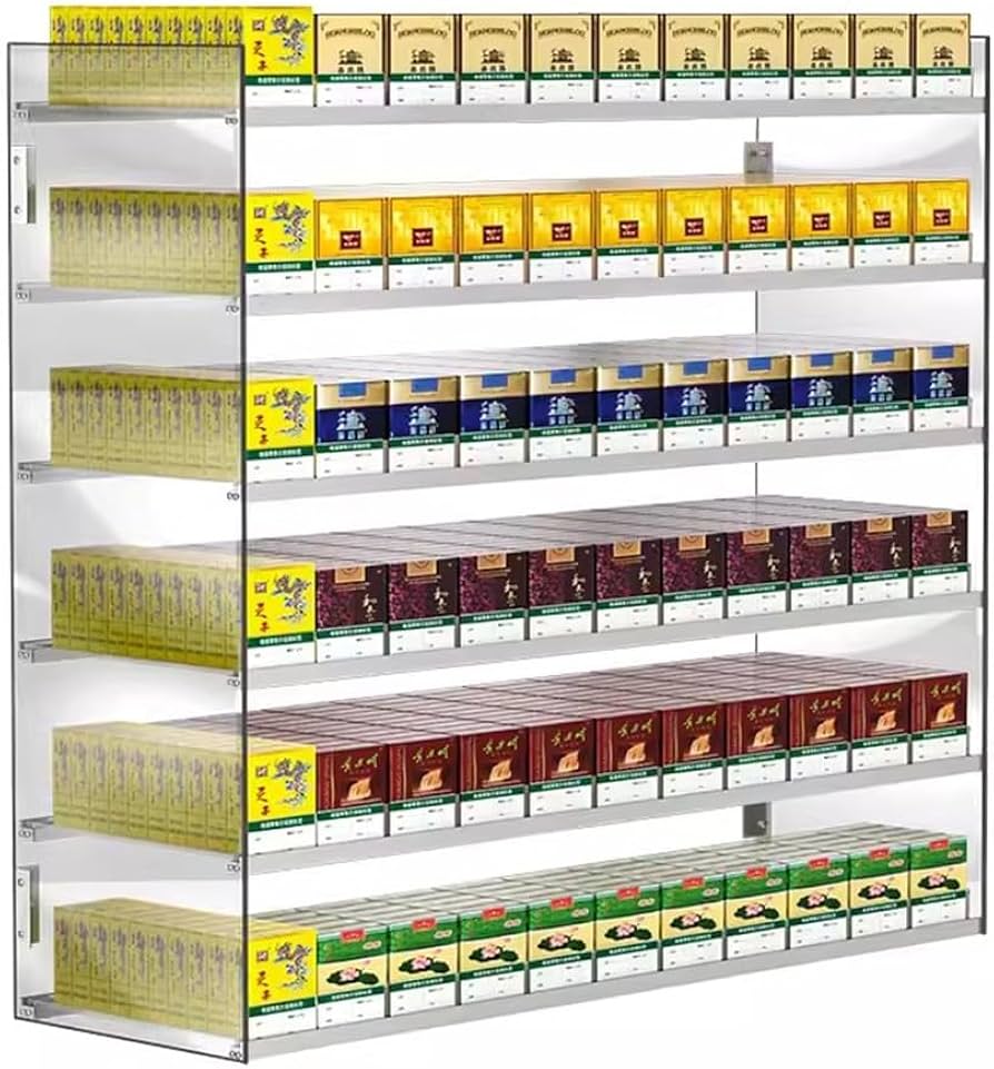 Amazon.co.jp: タバコの陳列棚を小売し、 自動喫煙器たばこ展示棚 壁