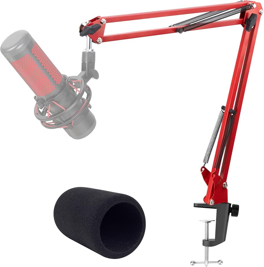 Amazon | HyperX QuadCast S対応 レッドマイクアーム - YOUSHARES