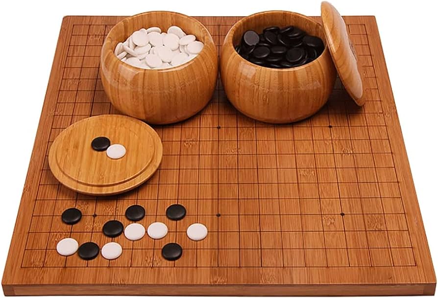 Amazon.co.jp: 2 プレーヤー Weiqi 囲碁ゲーム セット 黒と白の石と