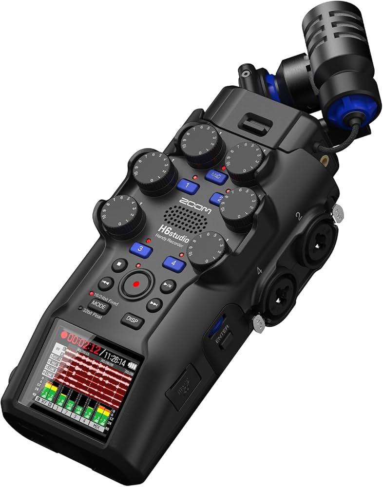 Amazon | ZOOM ズーム H6 Studio ハンディレコーダー 32bitフロート