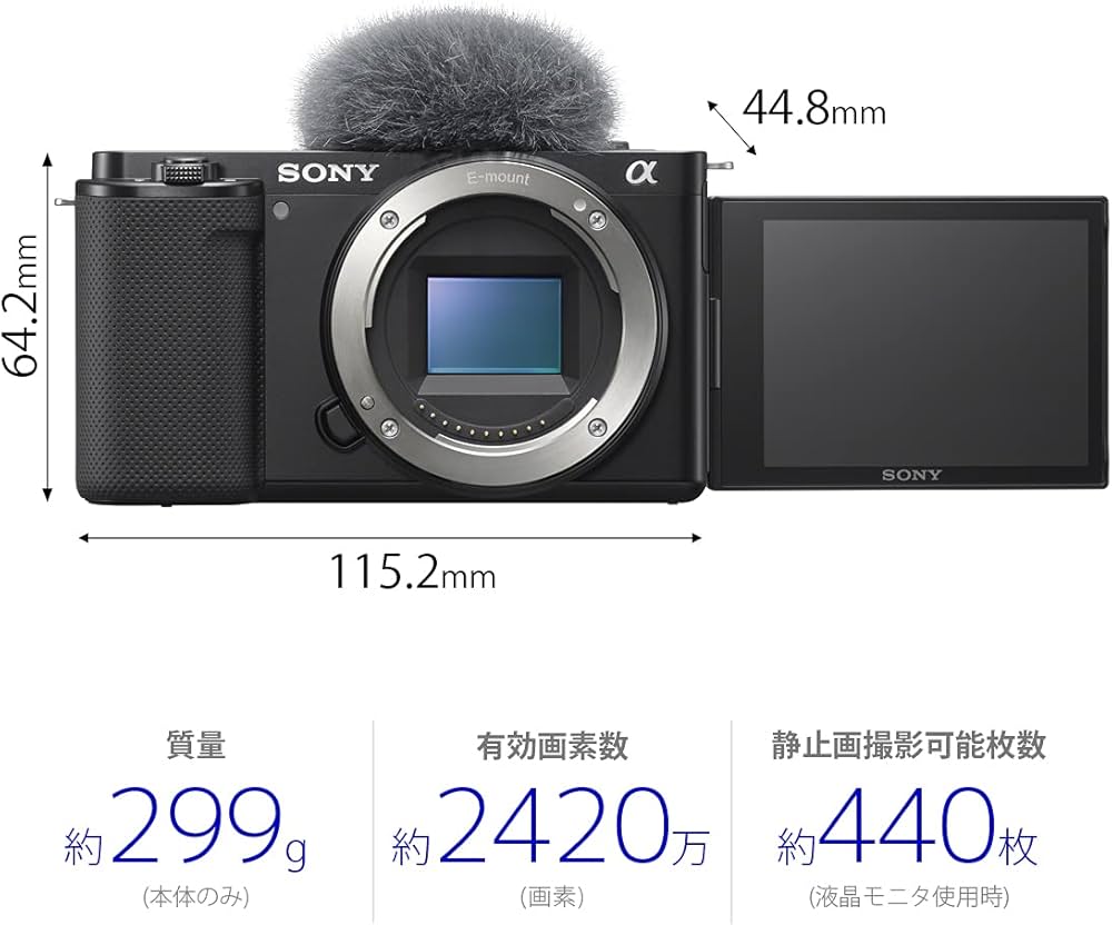 Amazon | SONY(ソニー) Vlog用カメラ レンズ交換式VLOGCAM APS-C