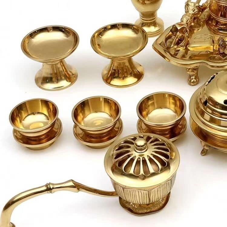 Amazon｜【密教法具 寺院用仏具】前具 小々型(一面器) 六器一組 仏器