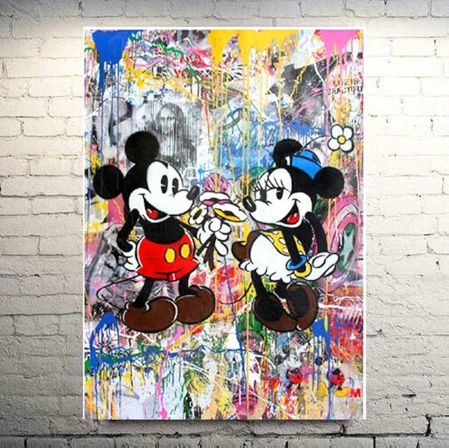 Amazon｜Faicai Art ストリートアート 有名な漫画 キャラクター 絵画