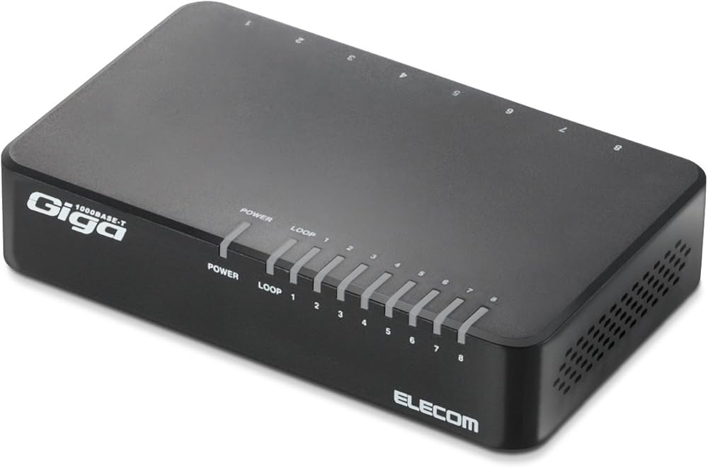 Amazon | エレコム スイッチングハブ ギガビット対応 8ポート AC電源