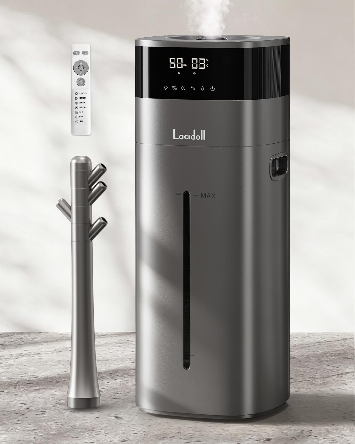 Amazon.co.jp: LACIDOLL 加湿器 大容量 スチーム式 ハイブリッド式