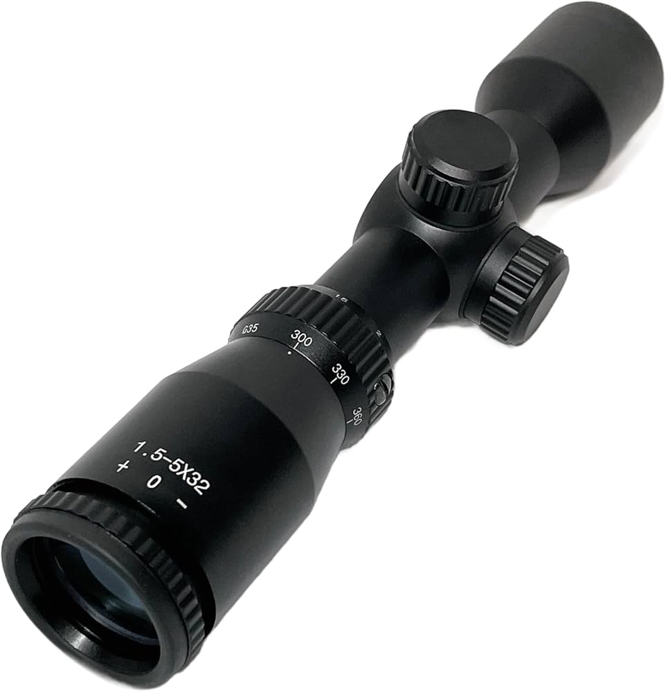 Amazon.co.jp: ChaosAirsoft ライフルスコープ 1.5-5x32 倍率可変