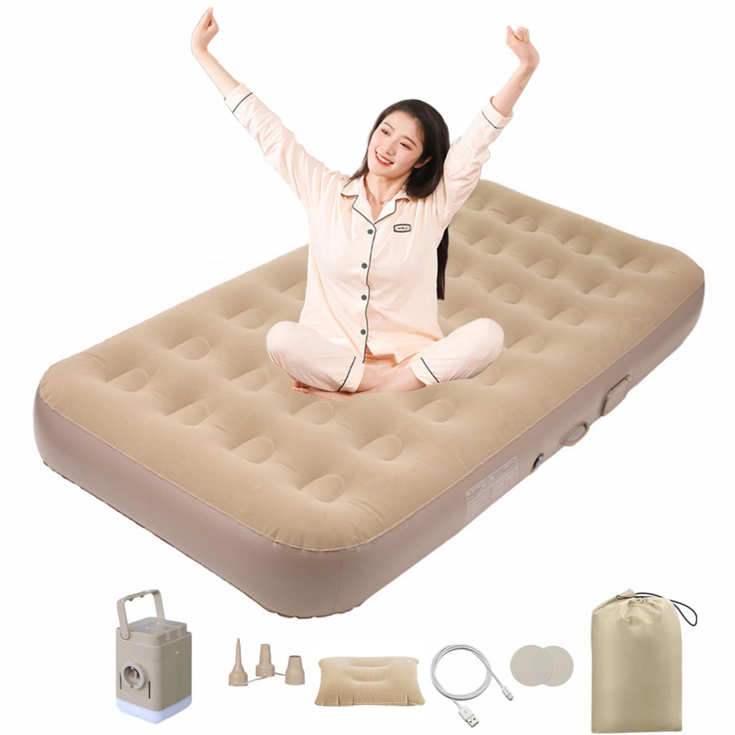 Amazon.co.jp: エアーベッド エアーマット 電動 電動ポンプ内蔵