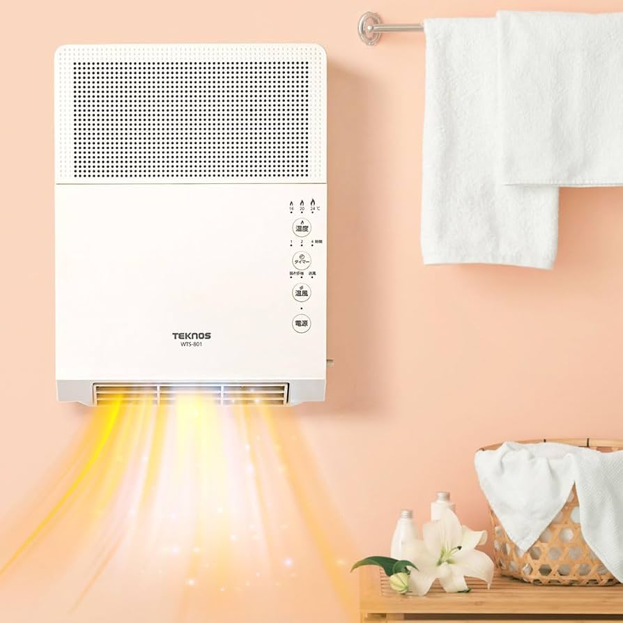 Amazon | Bonarca ヒーター 壁掛け 脱衣所 脱衣場 【5秒速暖の温風