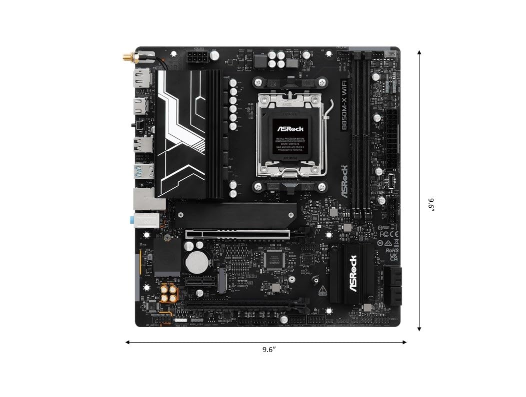 Amazon.com: ASRock B850M-X WiFi R2.0 AM5 Micro-ATX Motherboard