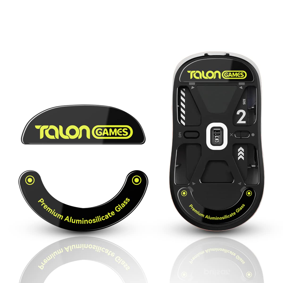 Amazon.co.jp: [ 強化ガラス素材 ] TALONGAMES マウスソール マウス