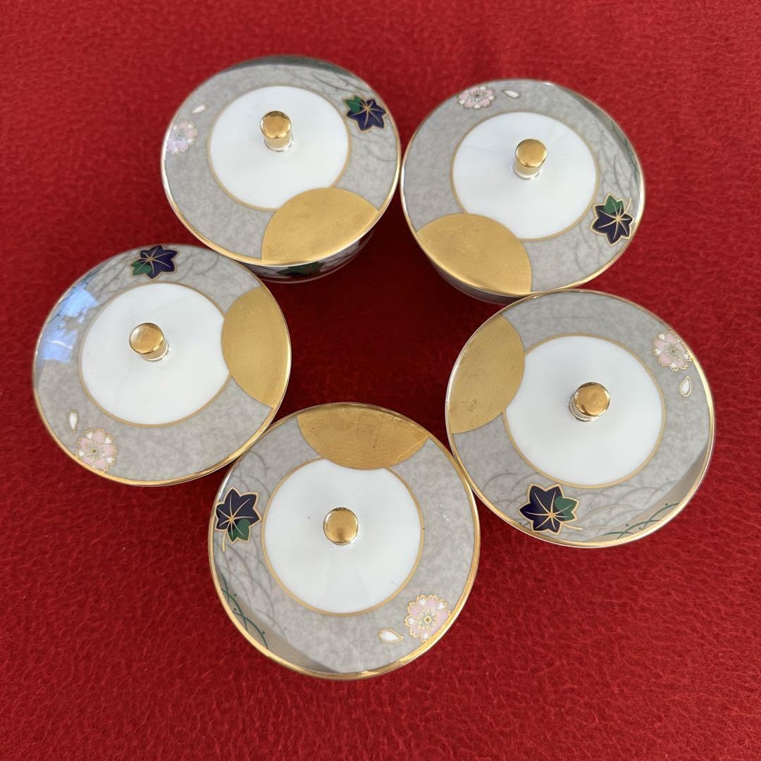 Amazon.co.jp: 乃りたけ ノリタケ 急須 蓋付き茶碗5客セット 金彩 紅葉