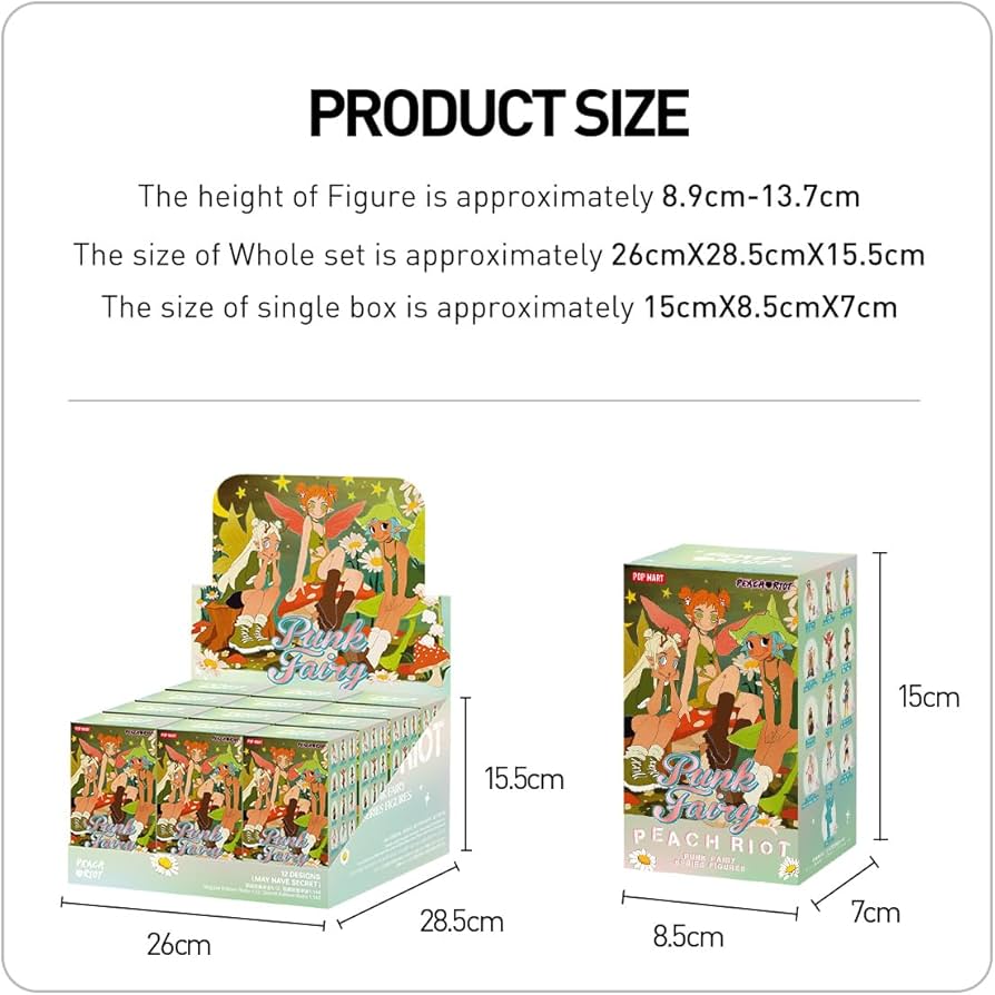 Amazon | POP MART Peach Riot Punk Fairy シリーズ 【アソート