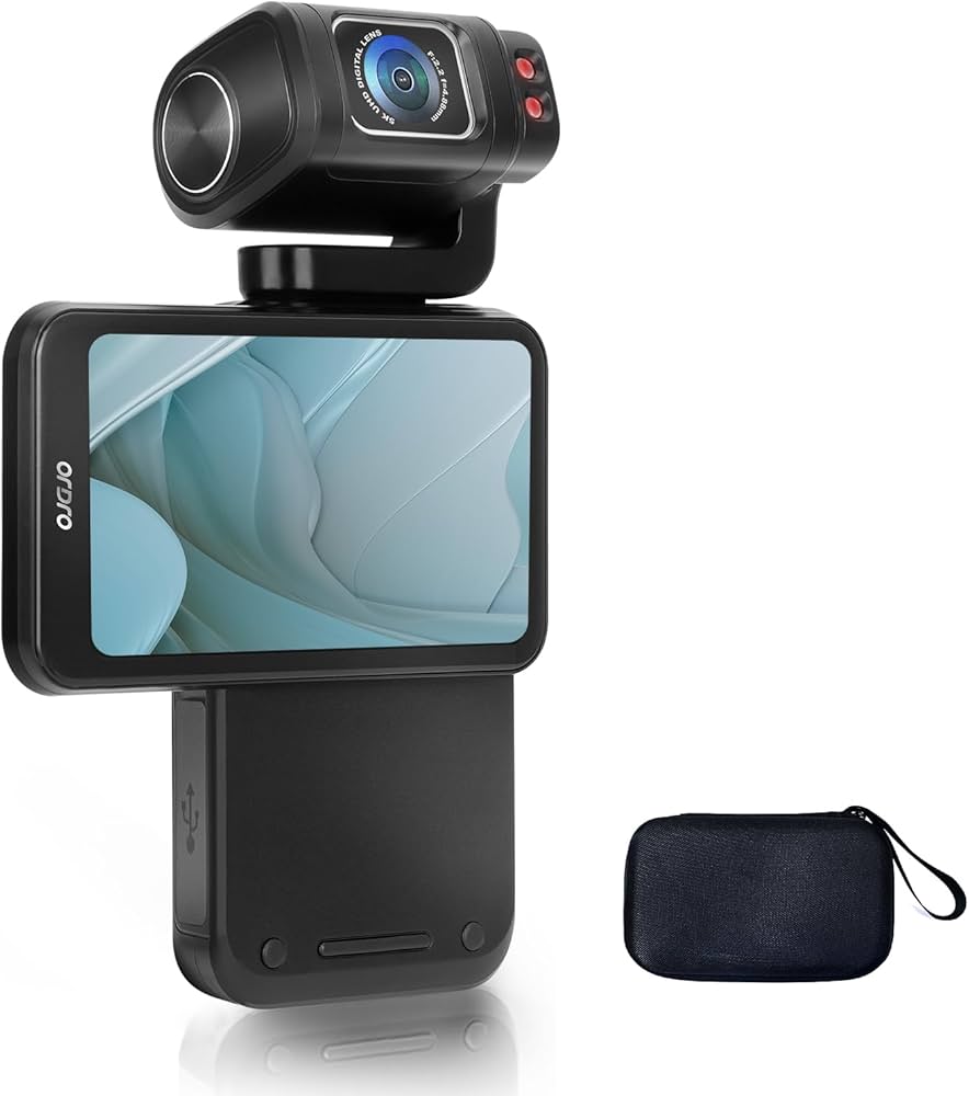 Amazon | Ordro M3 Vlog カメラ ハンディ型 5K ビデオカメラ/手ぶれ