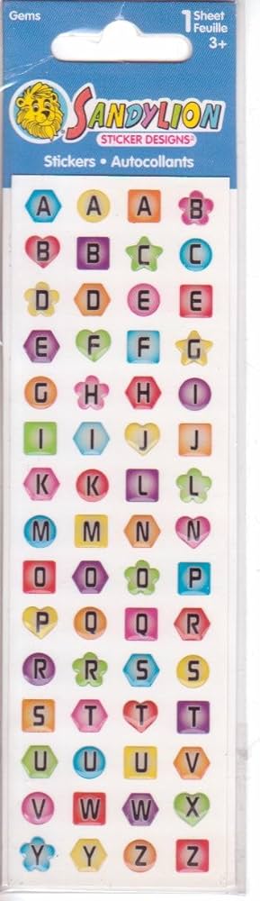 Amazon.co.jp: サンディライオン ステッカー アルファベット : おもちゃ