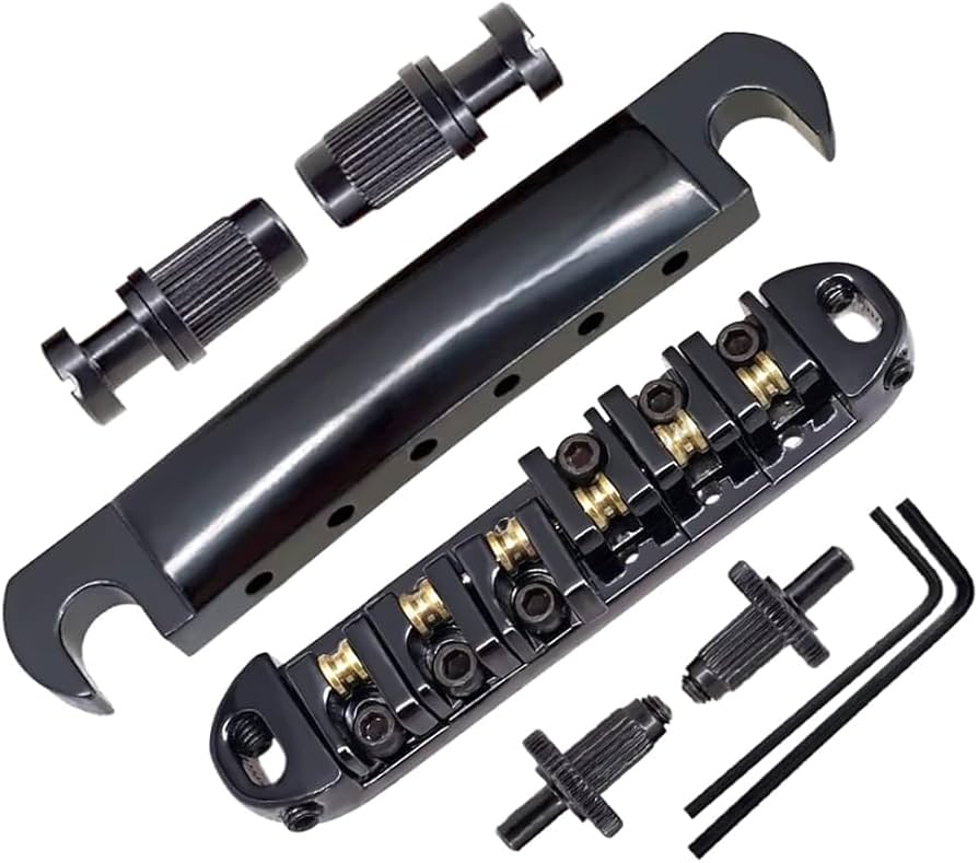 Amazon | Abr-1 Style Tune-o-matic ブリッジ テールピース ローラー