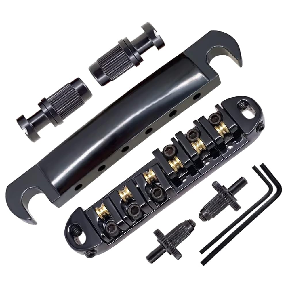 Amazon | Abr-1 Style Tune-o-matic ブリッジ テールピース ローラー