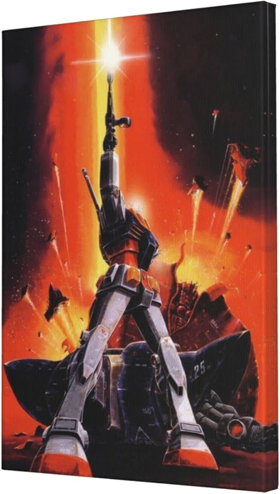 Amazon｜機動戦士ガンダム ポスター 壁紙 油絵 アートパネル モダン