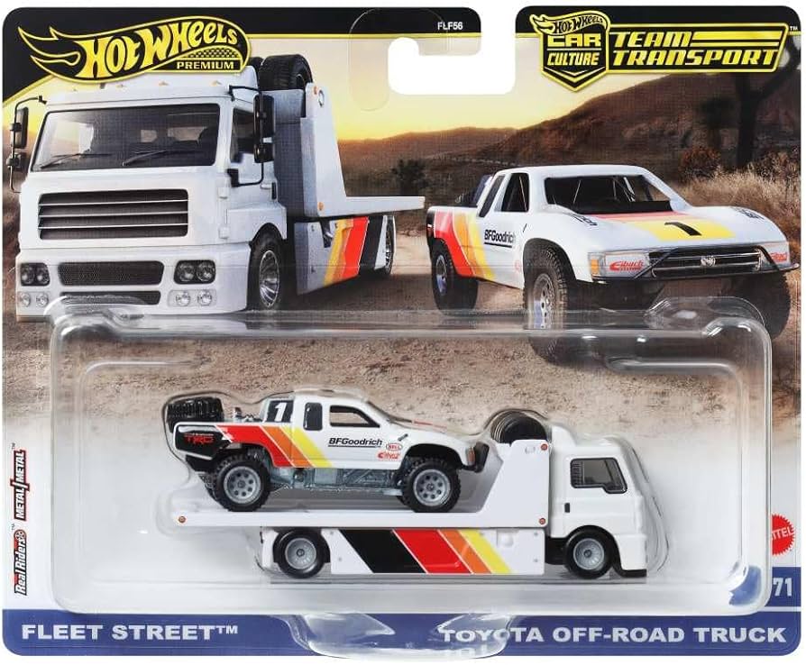 Amazon.com: Hot Wheels Fleet Street+ Toyota Off Road Truck Team