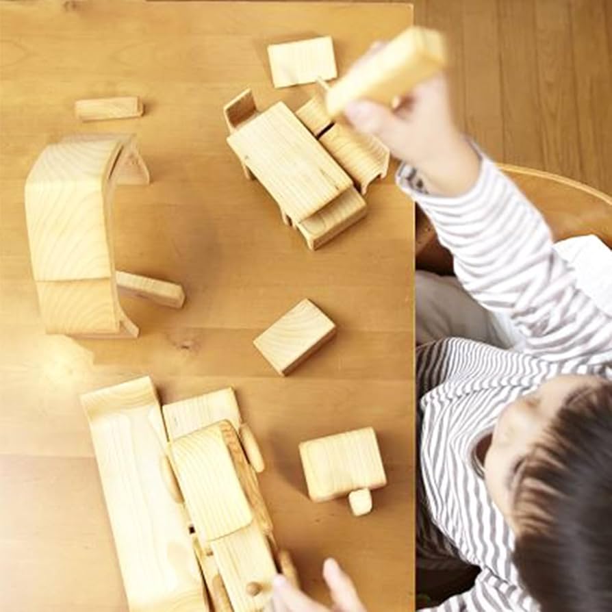 Amazon | ケーファー社 おうちの積木 ナチュラル | 積み木 | おもちゃ