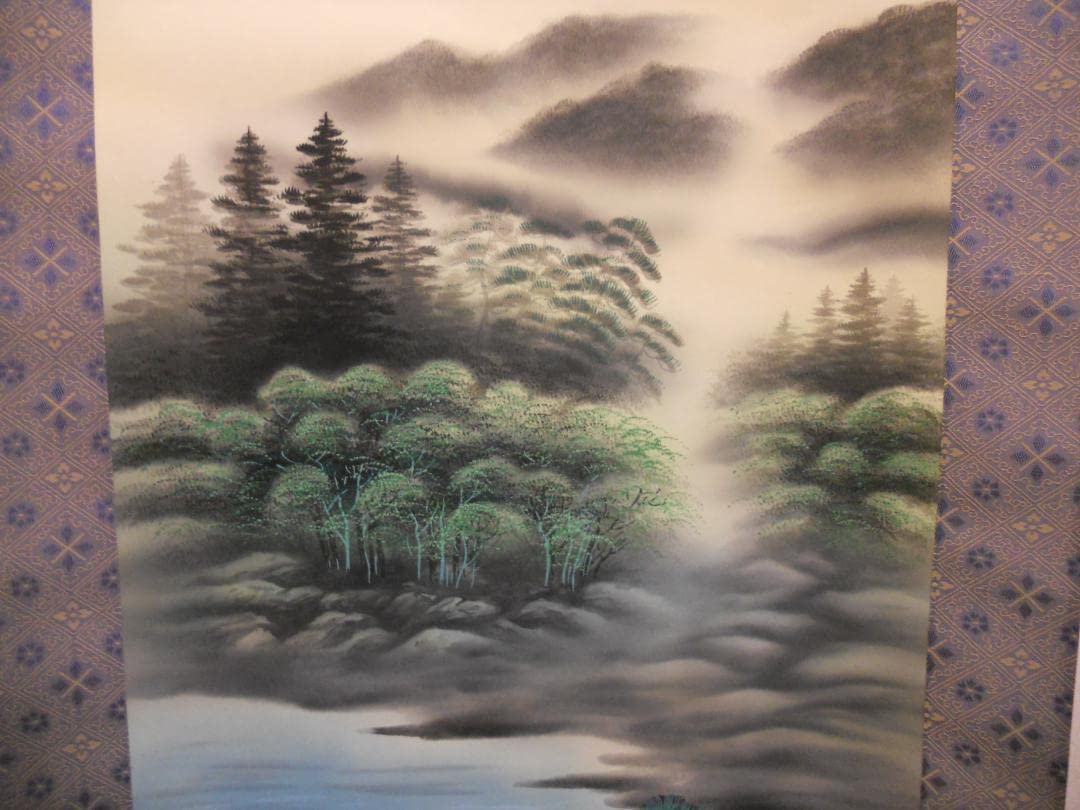 掛け軸 小川香月 名月秋声 絹本 希少 軸装 茶道具 掛軸 美品 です