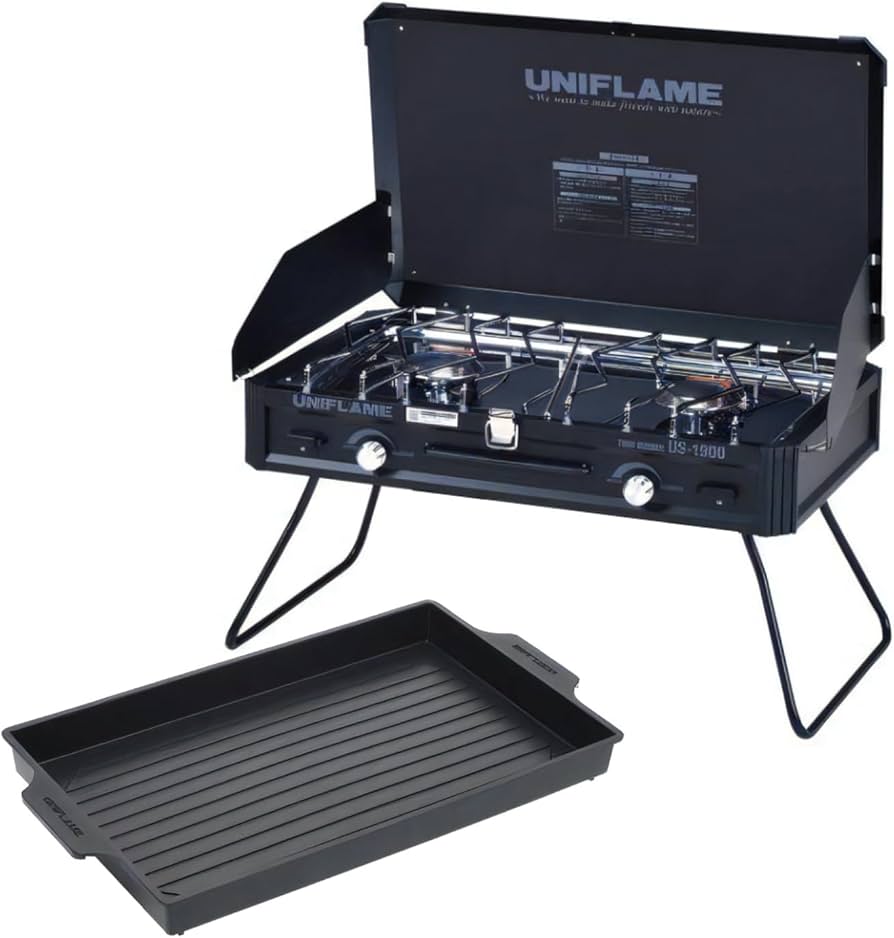 Amazon.co.jp: ユニフレーム ツインバーナー US-1900 ブラック LTD