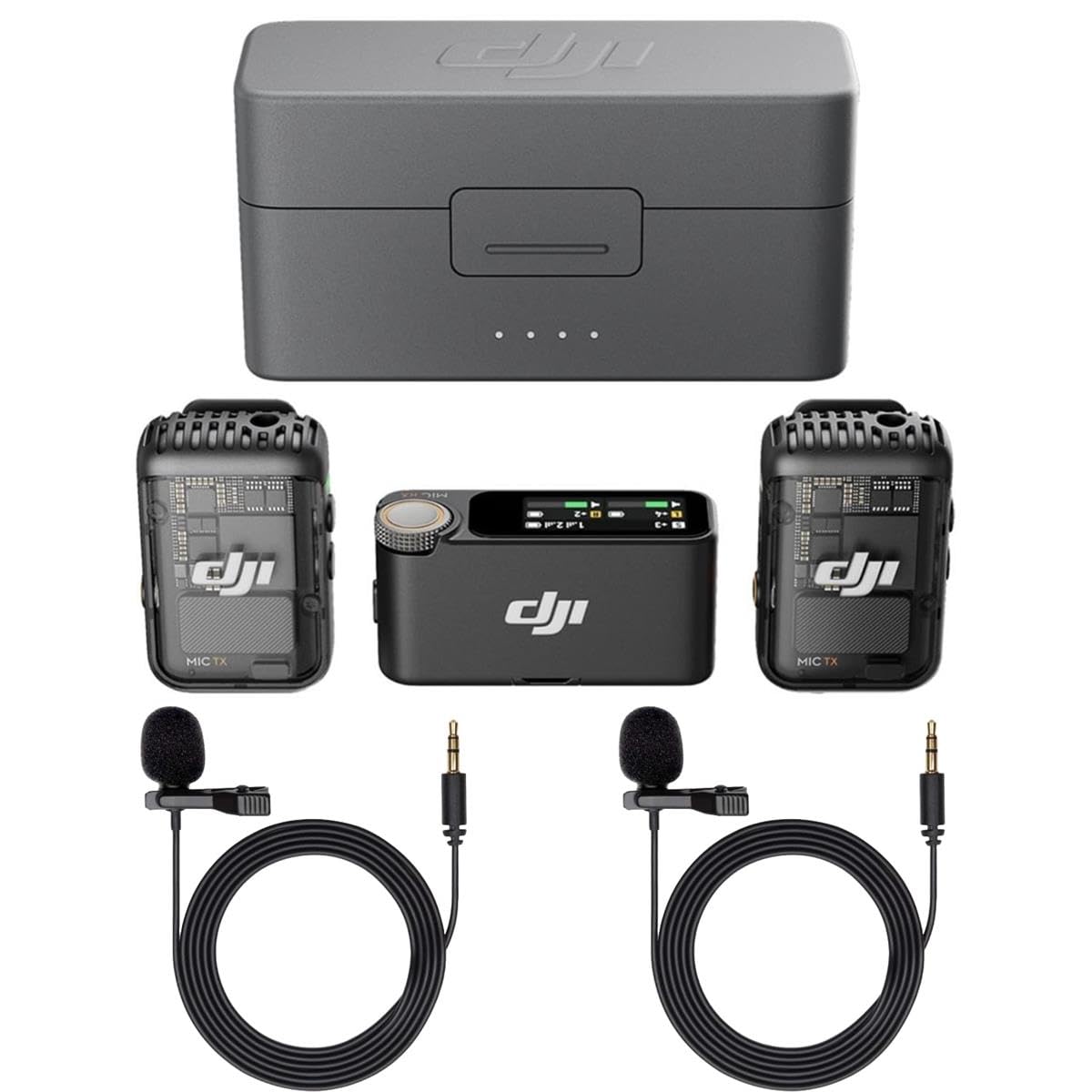 Amazon.com: DJI Mic 2 (2 TX + 1 RX + Charging Case), All-in-one