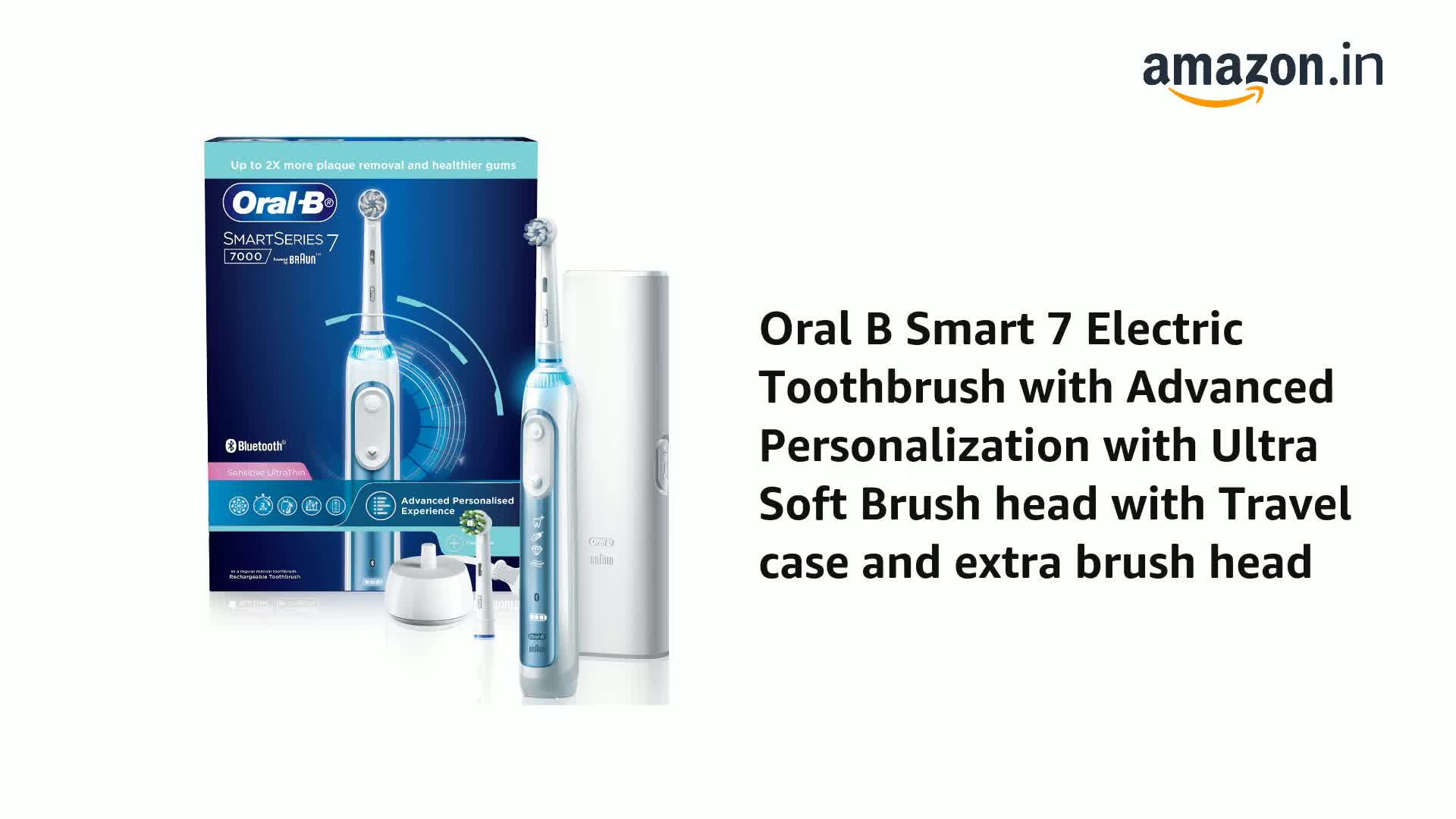 Oral B Smart 7 Rechargeable Electric Toothbrush for Adults, 5