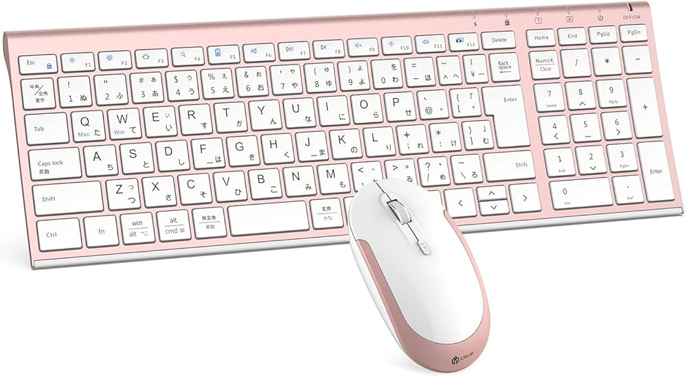 Amazon | iClever キーボード ワイヤレス キーボード マウスセット