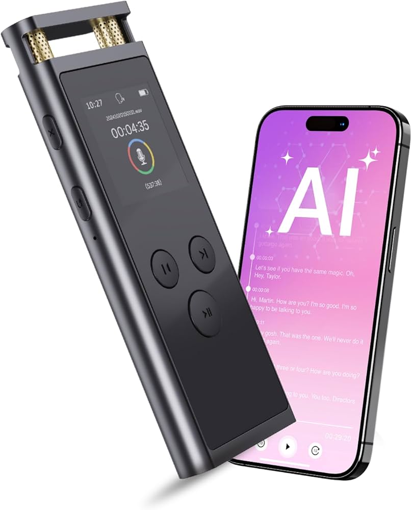 Amazon.co.jp: ボイスレコーダー 文字起こし機能付き GPT-4o要約