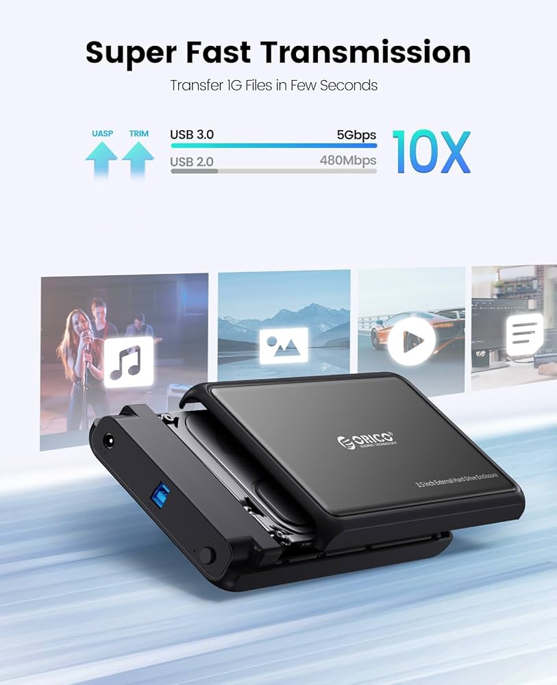 Amazon.co.jp: ORICO HDD ケース 3.5インチ USB 3.0 - SATA III 3.5