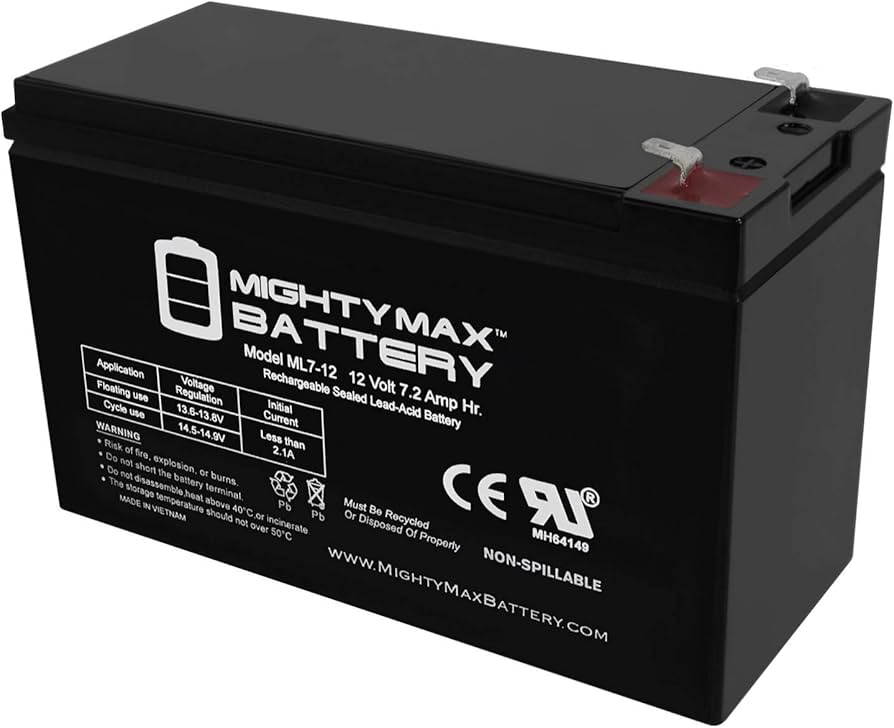 Amazon.com: Mighty Max Battery 12V 7.2AH SLA Battery for Verizon